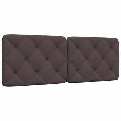 vidaXL Vankúš na čelo postele tmavohnedý 120 cm látka