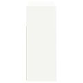 vidaXL Komoda s LED svetlami biela 115,5x30x75 cm