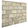 vidaXL Nástenné panely 10 ks 100 x 50 cm Piesková EPS pena