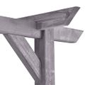 vidaXL Záhradná pergola, sivá 200x40x205 cm, impregnovaná borovica