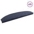 vidaXL Samolepiace schodové rohože 15 ks 80 x 24,5 x 3,5 cm Modrá