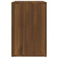 vidaXL Botník hnedý dub 130x35x54 cm spracované drevo