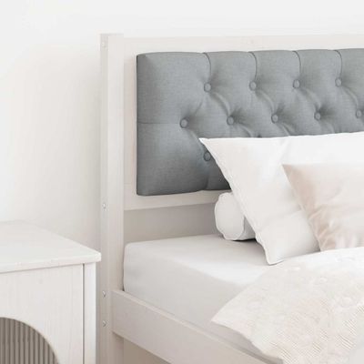 vidaXL Zadné čelo Iný Biela a svetlosivá 90 cm Borovicový masív