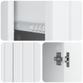 vidaXL Servírovacia skriňa Biela 89 x 34,5 x 62 cm Kompozitné drevo