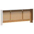 vidaXL Kryt na radiátor biely 205 cm MDF