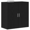 vidaXL Servírovacia skriňa Čierny dub 79 x 38 x 80 cm Kompozitné drevo