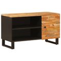 vidaXL TV skrinka Hnedá 80 x 33 x 46 cm Masívne mango drevo