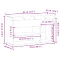 vidaXL Lavička na topánky Old Wood 82x32x45,5 cm Engineered Wood