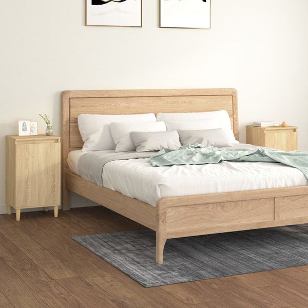 vidaXL Nočné stolíky 2 ks dub sonoma 40x35x70 cm spracované drevo