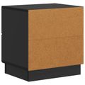 vidaXL Nočný stolík Čierna 43 x 34,5 x 44,5 cm Kompozitné drevo