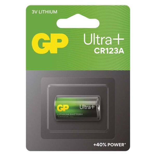 Lítiová batéria GP Ultra Plus CR123A, 1 ks
