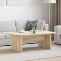 vidaXL Konferenčný stolík Sonoma dub 93 x 53 x 33 cm Kompozitné drevo