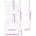 vidaXL Záhradná brána 85 x 175 cm Povrchovo upravená oceľ Zamykateľné