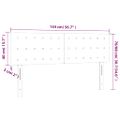 vidaXL Čelo postele s LED tmavozelené 144x5x78/88 cm zamat
