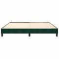 vidaXL Posteľný rám s boxspringom tmavozelený 160x200 cm zamat