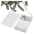 LED vianočná girlanda - jmelí, 1,5 m, 3x AA, vnútorné, teplá biela, časovač