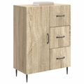 vidaXL Servírovacia skriňa so zásuvkou Dub sonoma 66 x 34,5 x 89,5 cm