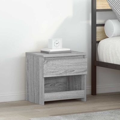 vidaXL Nočné stolíky 2 ks sivé sonoma 40x30x39 cm spracované drevo