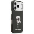 Puzdro Karl Lagerfeld pre iPhone 17 Pro 6,3" IML Aquarelle Karl & Logo MagSafe čierna