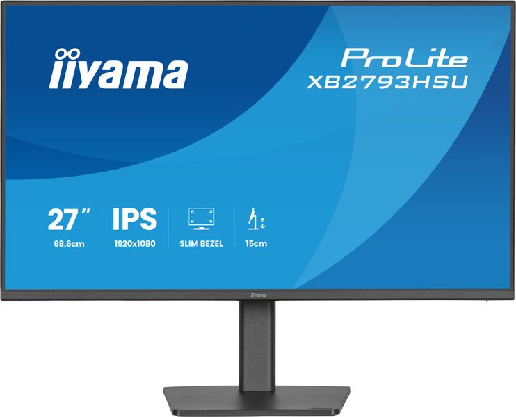 iiyama ProLite/XB2793HSU-B1/27''/IPS/FHD/120Hz/1ms/Čierna/3R