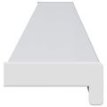vidaXL Parapetné dosky Biela 160 x 10 x 4,5 cm PVC