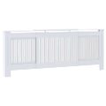 vidaXL Kryt radiátora 2 ks Biela 205 x 20,5 x 81,5cm Kompozitné drevo