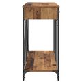 vidaXL Konzolový stôl Staré drevo 100 x 39 x 78,5 cm Kompozitné drevo