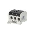 Svorka univerzálna RKA 95 1/6 L S, 232A, 1pól. (6x vstup), AL/CU, čierna, na DIN/na panel