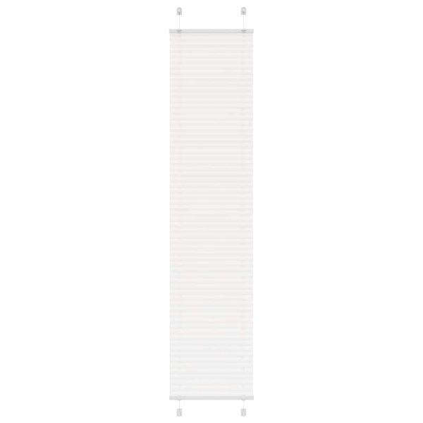 vidaXL plisovaná roleta biela 45x200 cm šírka látky 44,4 cm