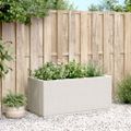vidaXL Záhradný kvetináč biely 80x36x35 cm PP