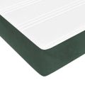 vidaXL Matrac s taštičkovými pružinami stredná tvrdosť tmavozelený 160x210x20 cm zamat