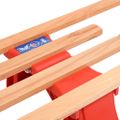 vidaXL Skladacie snehové sánky s operadlom 119 cm, drevo