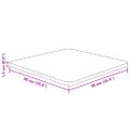 vidaXL Štvorcová stolová doska Tmavohnedá 90x90x1,5 cm lakovaný dub