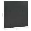 vidaXL Paraván so 4 panelmi, antracitová 160x180 cm oceľ