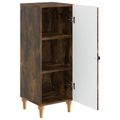 vidaXL Servírovacia skriňa Dymový dub 33 x 34,5 x 90 cm