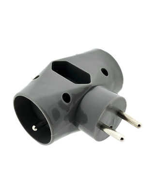 QTEC Q-415F Rozbočovací zásuvka 2x2P+PE/1x2P
