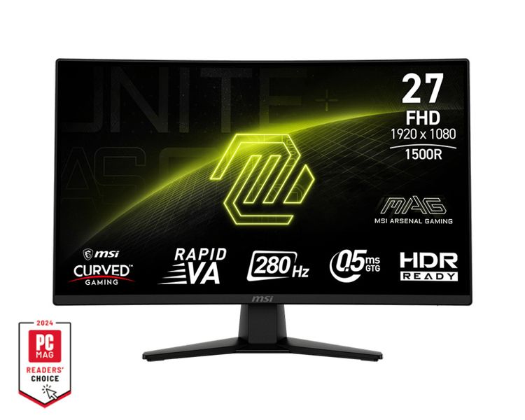 MSI MAG/274CXF/27''/VA/FHD/280Hz/0,5ms/Čierna/3R