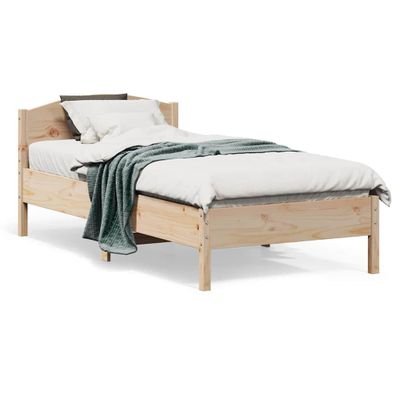 vidaXL Posteľ bez matraca 75x190 cm masívna borovica