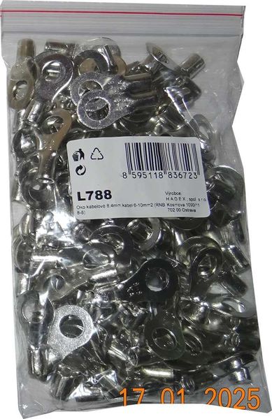 Oko kabelové 8,4mm,kabel 6-10mm2 (RNB 8-8), balení 100ks