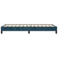 vidaXL Rám postele bez matraca tmavomodrý 90x200 cm zamat