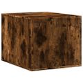 vidaXL Uzavretý box na stelivo, tmavý dub 47x59x42cm, kompozitné drevo