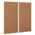 vidaXL Informačná nástenka 80 x 80 x 1.4 cm Borovicový masív Hnedá