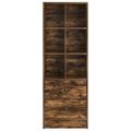 vidaXL Highboard so zásuvkou Dymová dub 45,5 x 34 x 127 cm
