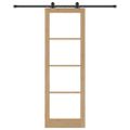 vidaXL Posuvné dvere ORKDAL 78 x 232 cm Prírodná a čierna