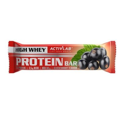 Proteínová tyčinka High Whey - ActivLab, čierne ríbezle, 80 g