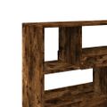vidaXL Knižnica/deliaca stena dymový dub 100x33x94,5 cm