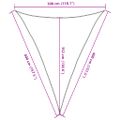 vidaXL Tieniaca plachta 160 g/m² červená 3x4x4 m HDPE