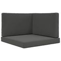vidaXL Vankúš na vonkajšiu pohovku Polyester Antracitová 80 x 80 cm