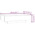 vidaXL Konferenčný stolík, biely a dub sonoma, 100x49,5x31 cm