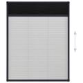 vidaXL Plisovaná okenná sieťka proti hmyzu antracitová 60x80 cm hliníková